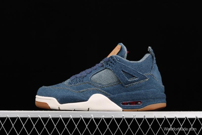 Levi's x Air Jordan 4 Denim Reeves co-signed cowboy blue AO2571-401