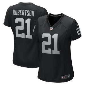 Women's Amik Robertson Black Player Limited Team Jersey