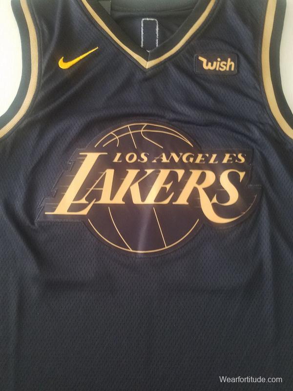 Kobe Bryant 24 Black Golden Edition Jersey