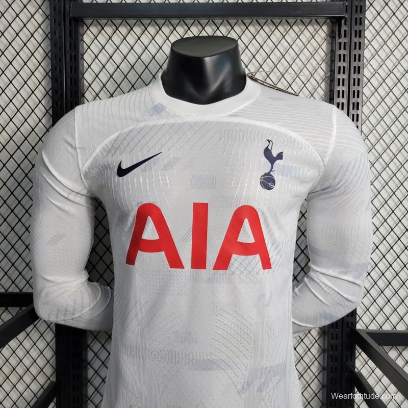 Player Version 23-24 Long Sleeve Tottenham Hotspur Home Jersey