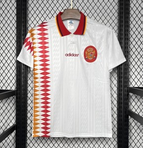 Retro 1994 Spain Away White Jersey
